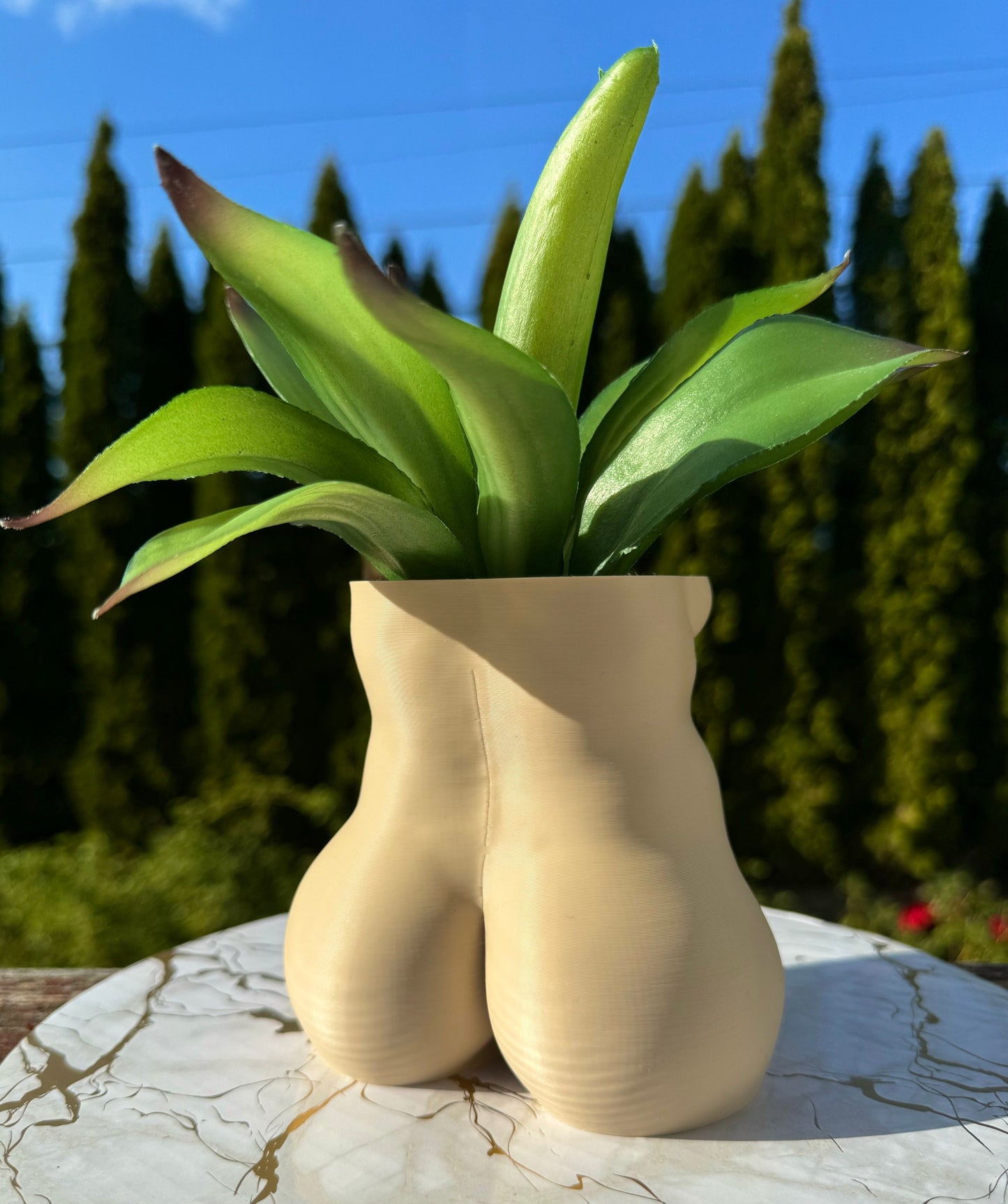 Body Planter - Thick Woman Figure Decorative Pot, Unique Home Decor and Perfect Gift for Plant Lovers