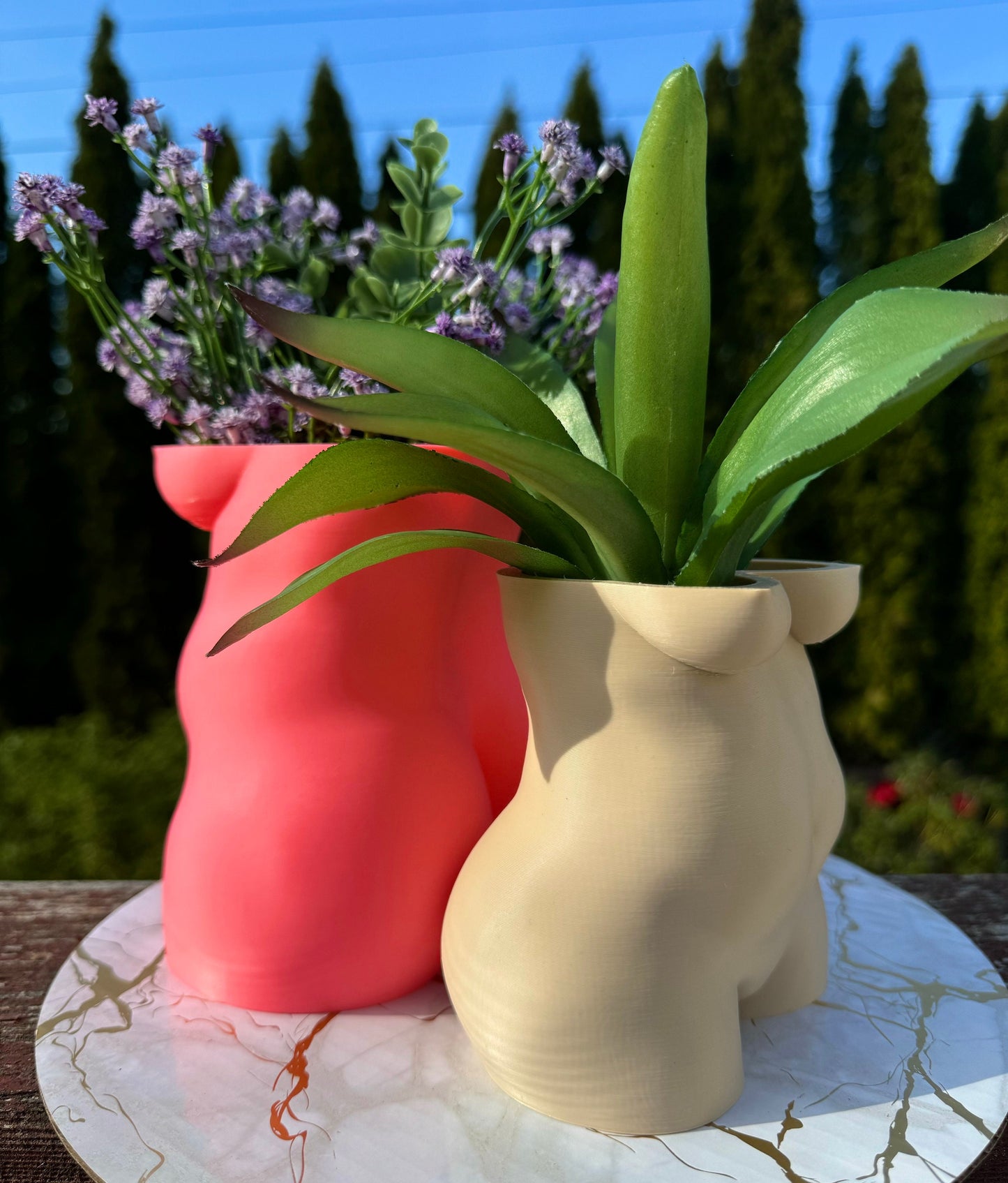 Body Planter - Thick Woman Figure Decorative Pot, Unique Home Decor and Perfect Gift for Plant Lovers