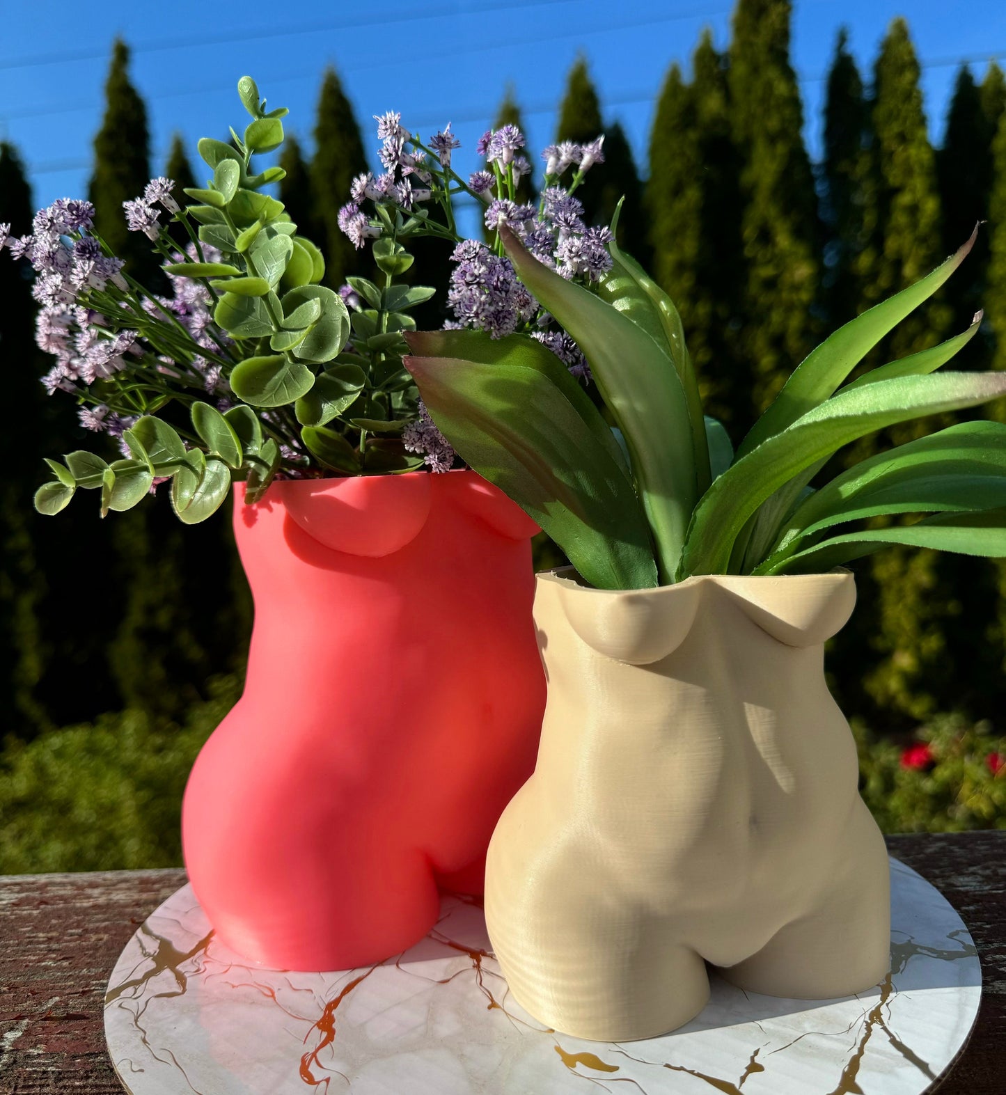 Body Planter - Thick Woman Figure Decorative Pot, Unique Home Decor and Perfect Gift for Plant Lovers