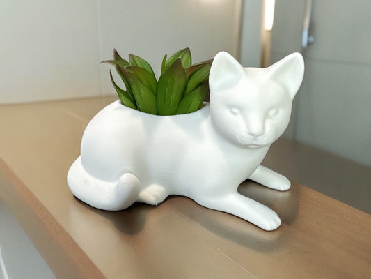 Cat Planter - Cute Kitty Pot for Succulents & Small Plants, Perfect Gift for Cat Lovers