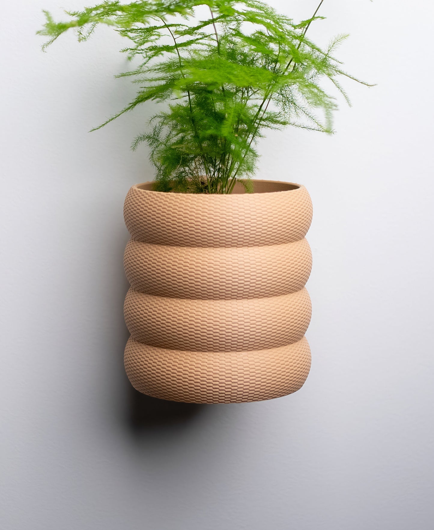 Wall Planter for Indoor Gardening - Bubble Weave Pattern, Housewarming Gift & Stylish Plant Holder