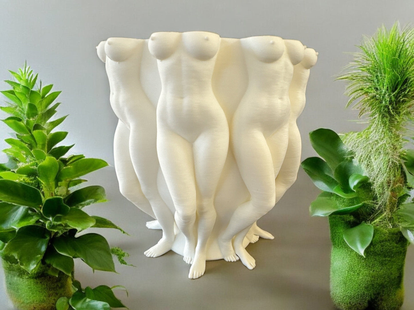 Female Body Planter - Sexy Boobs Sculpture, Modern Home Decor, Perfect Gift, Boho Style Plant Pot