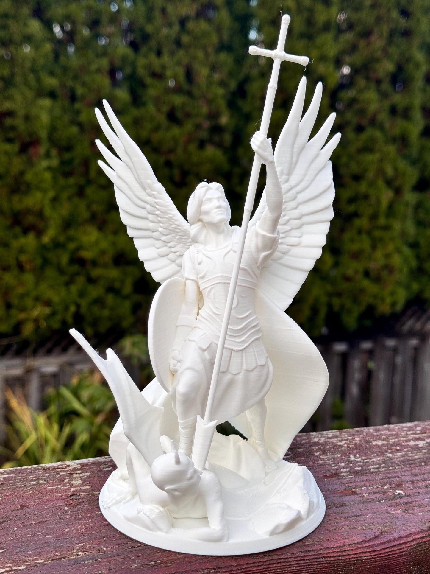 Saint Michael Archangel Statue, Powerful Protector Angel, Spiritual Decor, Guardian and Defender of Faith Home Blessing