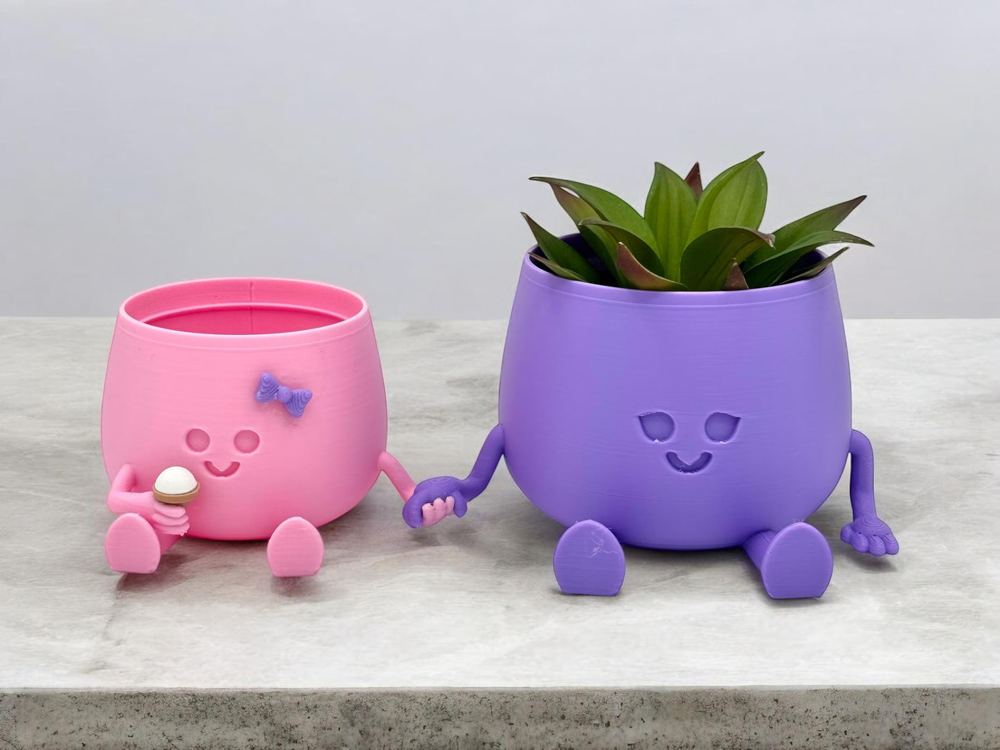 Cute Happy Face Planter | Perfect Gift for Mother's Day & Father's Day | Adorable Indoor Decor. Office and home decor.